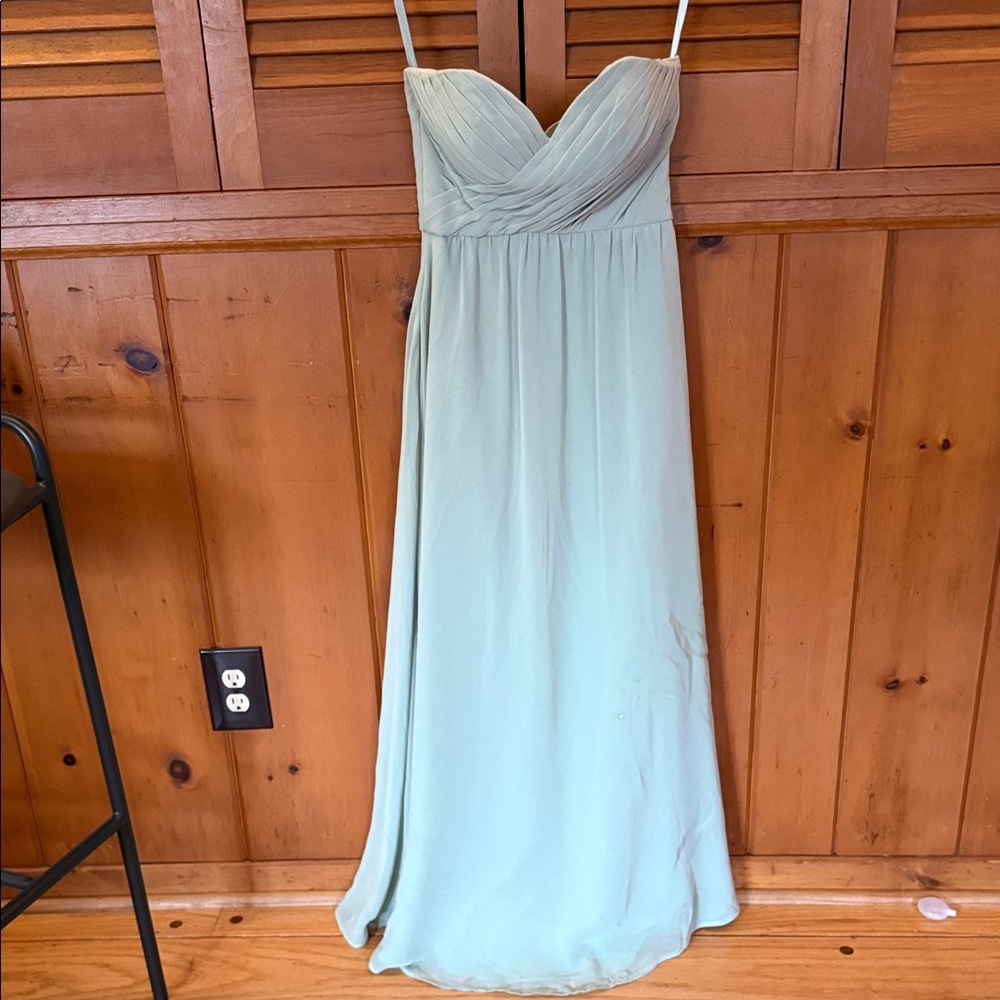 Chic Strapless Light Green Dress